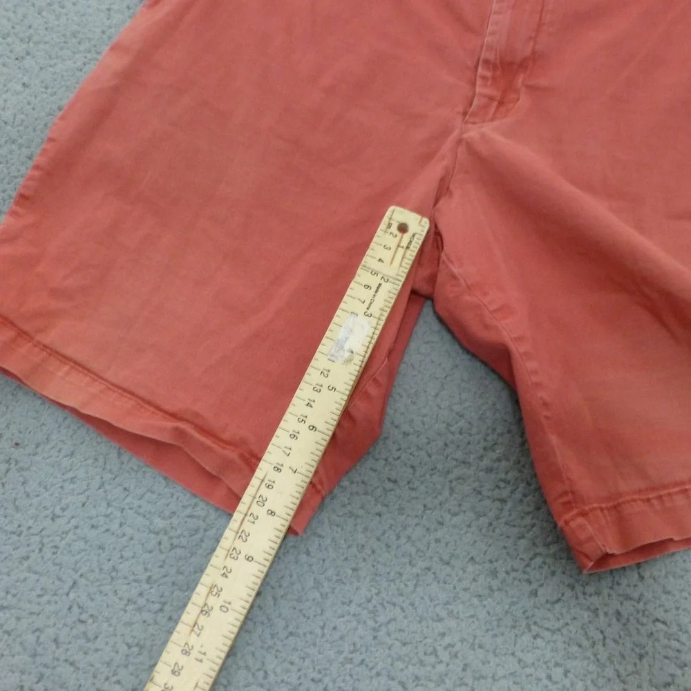 IZOD Shorts Mens 36 Coral Pink Stretch Cotton Flat Front Chino 9